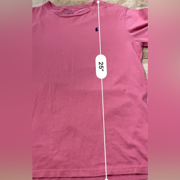 Polo by Ralph Lauren Youth XL‎ (18-20) Salmon Long Sleeve Crewneck Pullover Tee - Picture 8 of 13